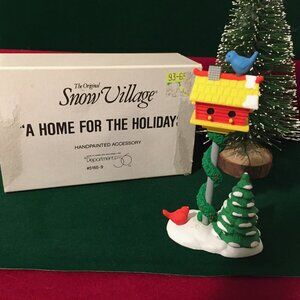 Dept 56 The Original Snow Village A Home For The Holidays 5165-9 Birdhouse Decor